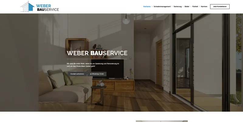 Website von Weber Bauservice